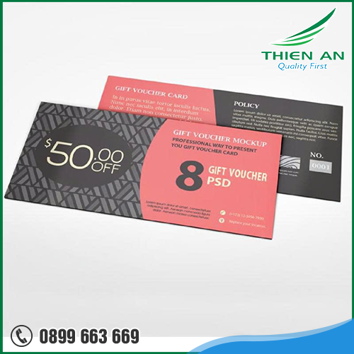 In Ấn Voucher Phiếu Mua Hàng